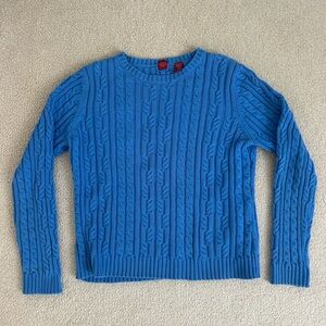 Blue Cableknit Sweater